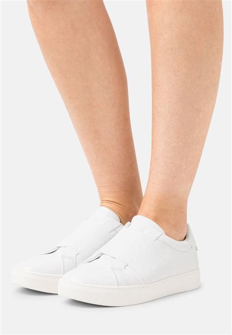 calvin klein sneakers wit dames|calvin klein slip on trainers.